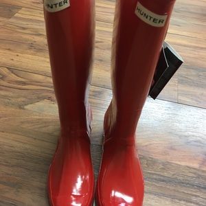 Red Hunter Boots